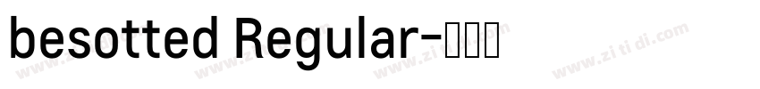 besotted Regular字体转换